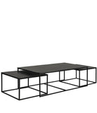 Mille soffbord 3-set svart