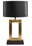 AREZZO bordslampa antique brass/black