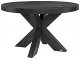 HUNTER matbord Ø130 black oak