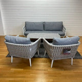 Kyoto soffgrupp vit/grey, soffa+2 fåtöljer - Olson Möbler Åkersberga