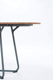 CIRCLE ø110 - Table Top in Bamboo. Grey aluminum legs Incl Granite stone. - Olson Möbler i Åkersberga