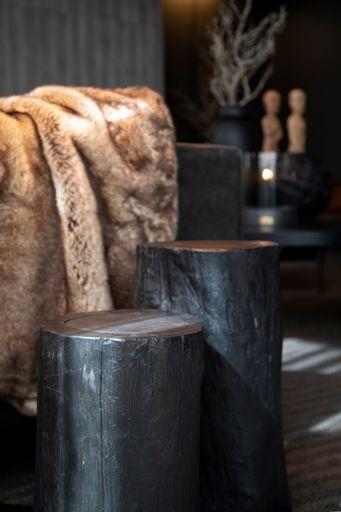 Colorado Log sidobord/pall 40cm Black - Olson Möbler i Åkersberga