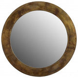 ENYA rund spegel vintage brass