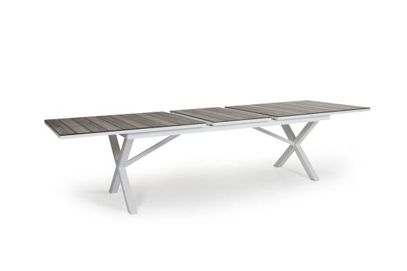 Hillmond förlängningsbart matbord 166/226x100 vit/natur - Olson Möbler i Åkersberga