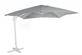 Linz frih parasoll 3x3 vit/grå