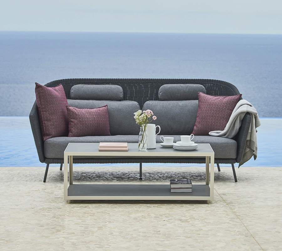 Mega 2-sits lounge soffa, inkl. Grå dynsätt - Olson Möbler i Åkersberga