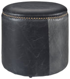 NICE Ottoman black leather