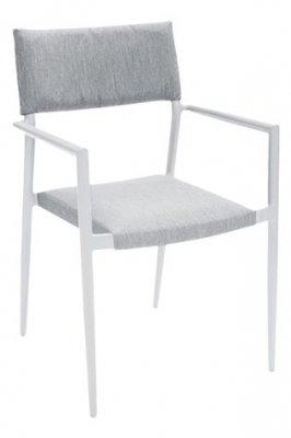 Ontario karmstol, vit/grå - Olson Möbler i Åkersberga