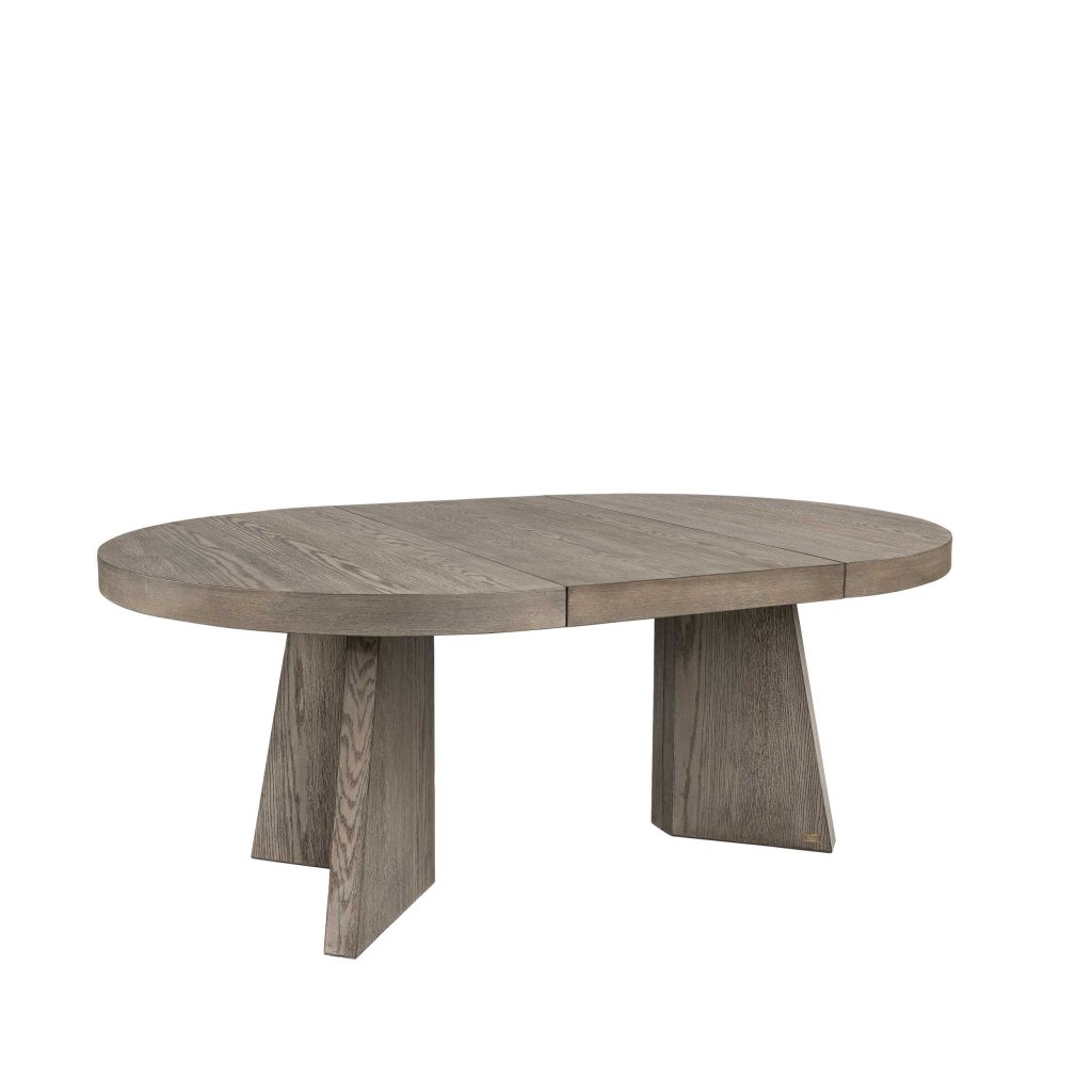 TRENT matbord EXT Ø130 antique grey oak - Olson Möbler i Åkersberga