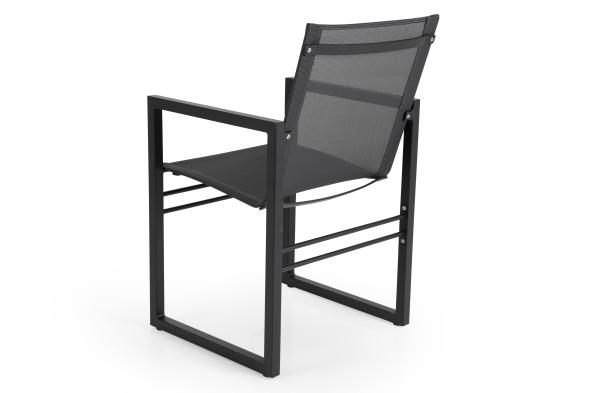Vevi karmstol svart/svart aluminium - Olson Möbler i Åkersberga