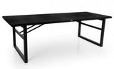 Vevi  matbord 230x95 svart aluminum - Olson Möbler i Åkersberga