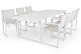 Vevi matbord 230x95 vit aluminium - Olson Möbler i Åkersberga
